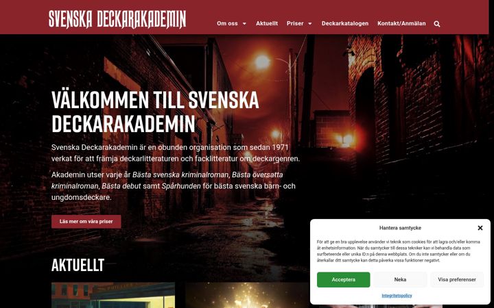 Screenshot of deckarakademin.se
