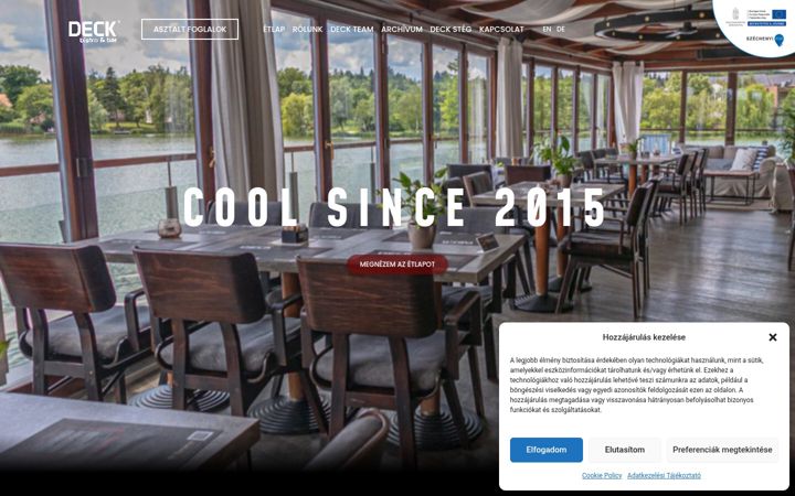 Screenshot von deckbistro.hu