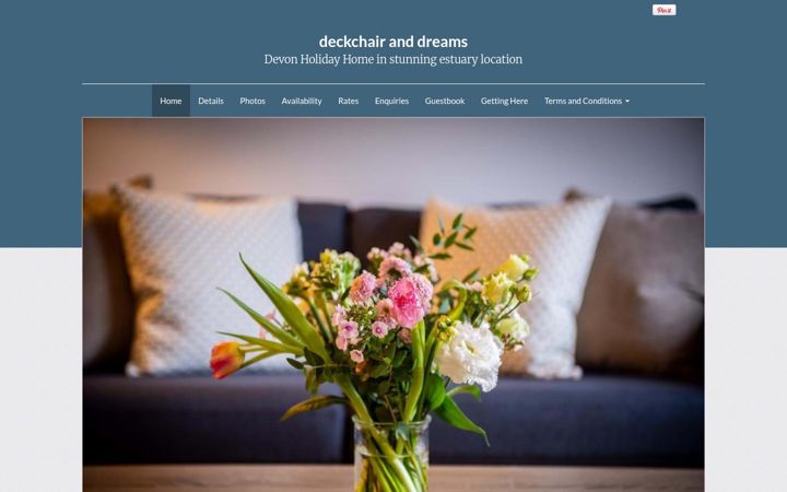 Screenshot of deckchairanddreams.co.uk