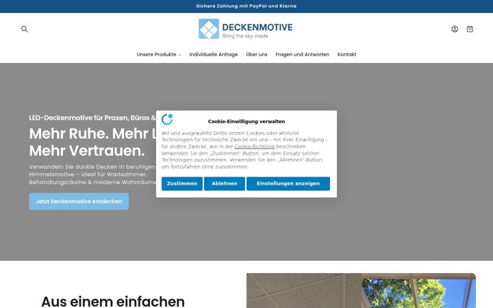 Screenshot of deckenmotive.de