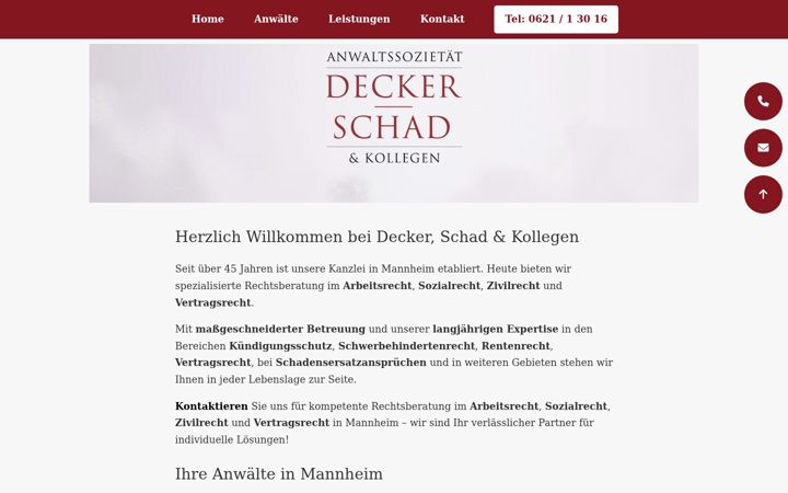 Screenshot of decker-kollegen.com