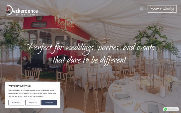 Screenshot of deckerdence.com