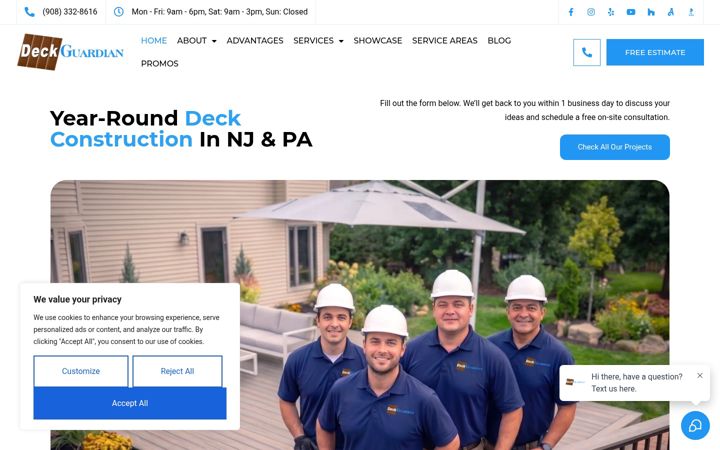 Screenshot of deckguardian.com