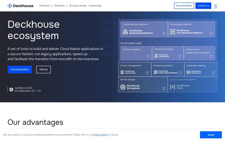 Screenshot ta' deckhouse.io