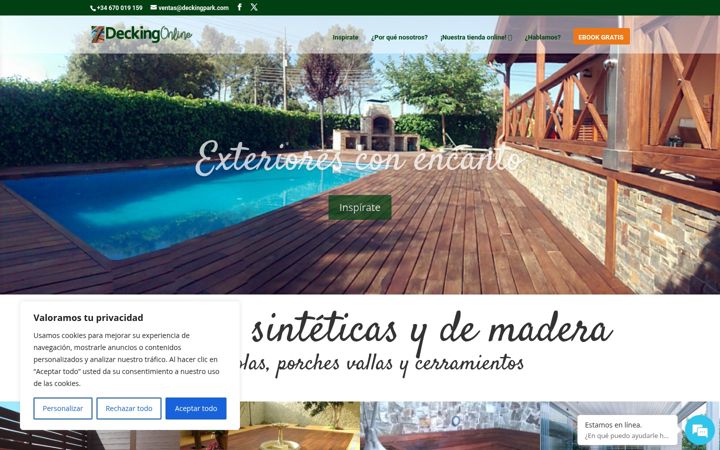 Screenshot of deckingpark.com