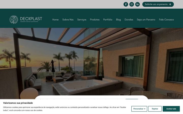 Screenshot stránky deckplast.com.br