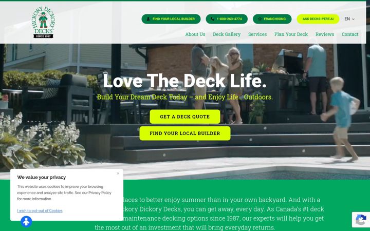 Ekrānuzņēmums no decks.ca