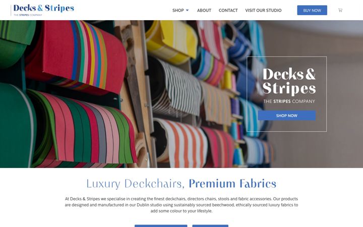 Ekrānuzņēmums no decksandstripes.ie