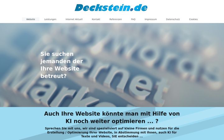 Screenshot of deckstein.de