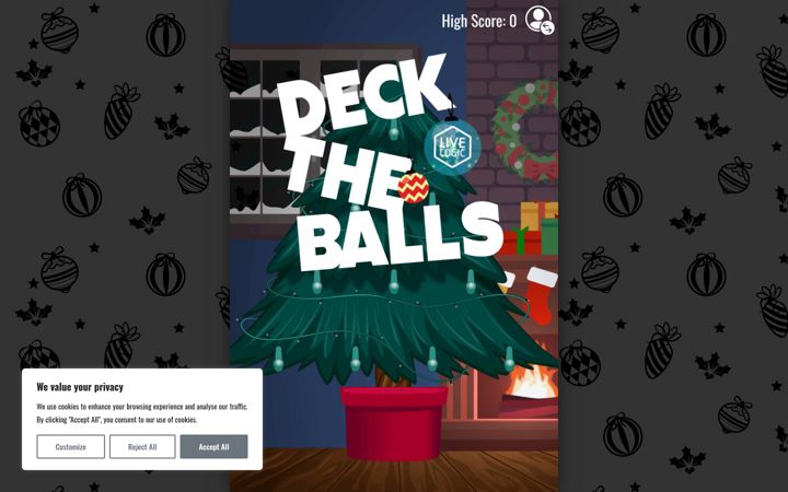 Screenshot of decktheballsgame.co.uk