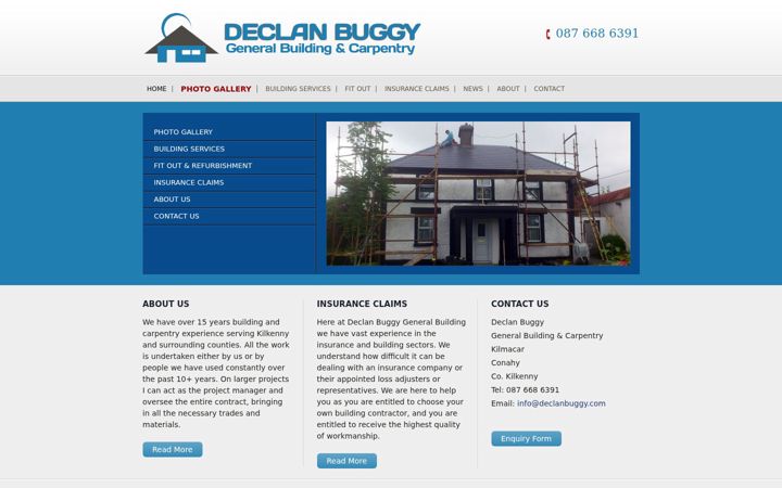 Screenshot of declanbuggy.com