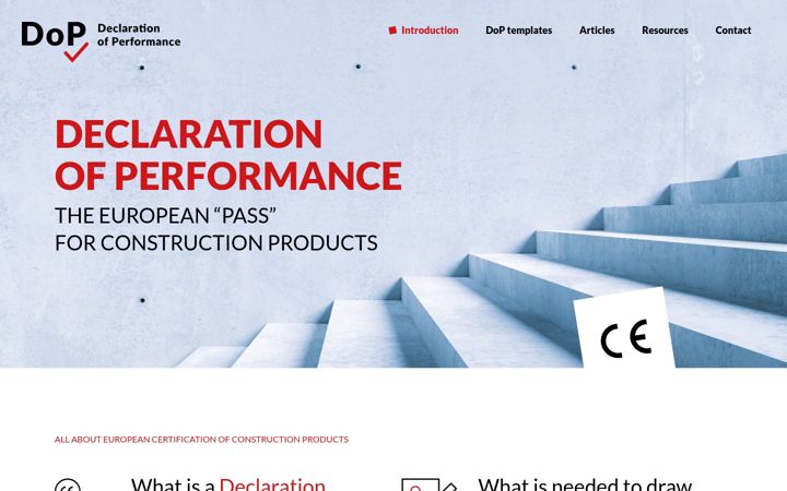 Screenshot of declaration-of-performance.com