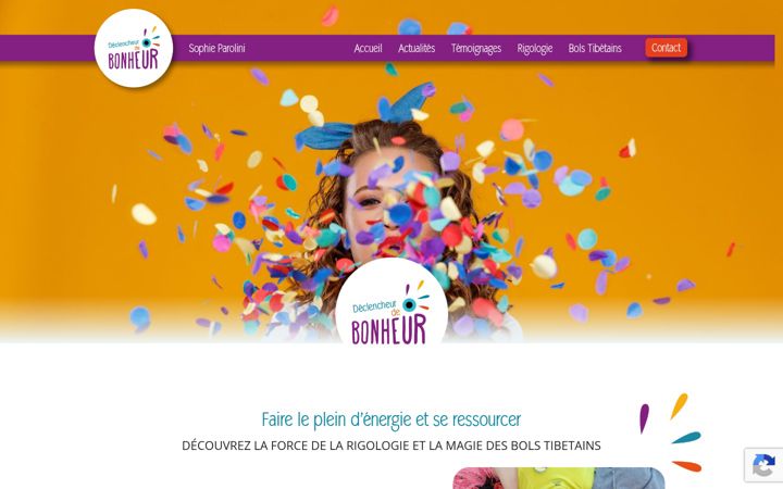Screenshot ta' declencheur-de-bonheur.fr