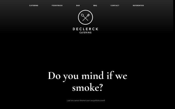Screenshot of declerckcatering.be