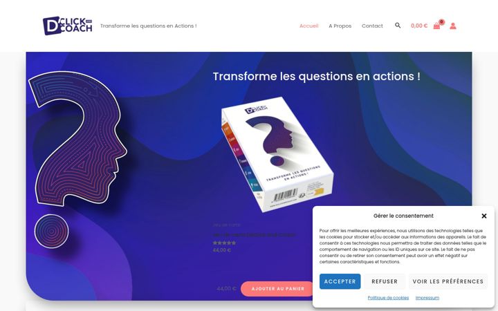 Screenshot of declickandcoach.com
