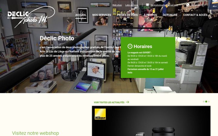 Screenshot of declicphoto.be