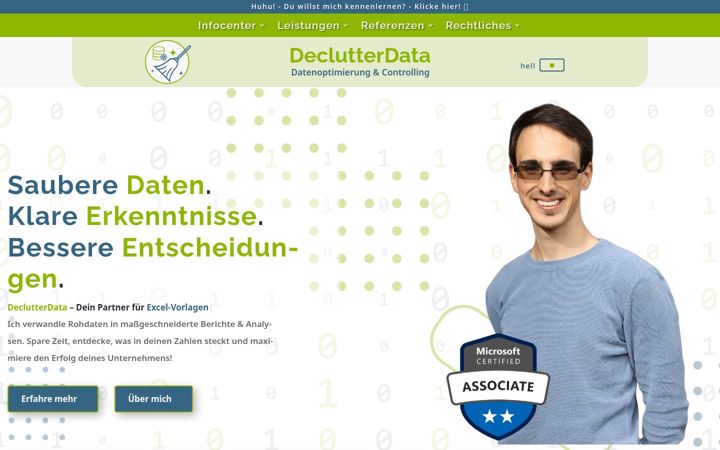 Screenshot of declutterdata.com