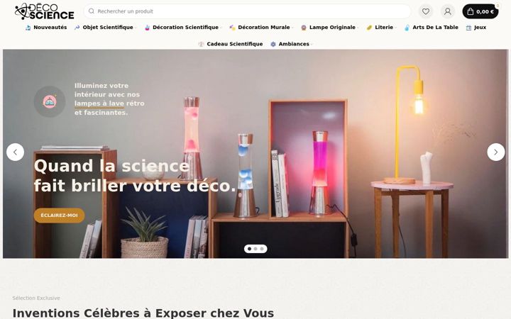 Screenshot of deco-science.com