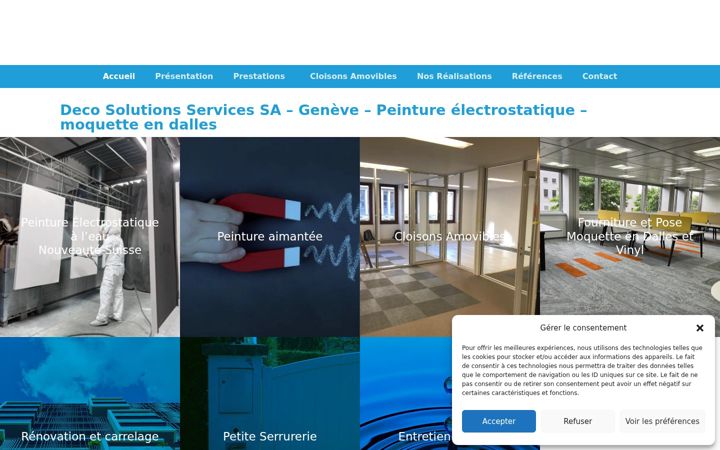 Screenshot of deco-solutions.ch