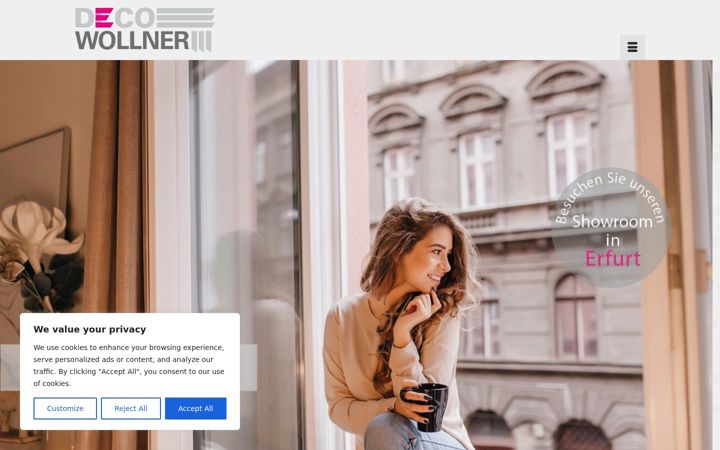 Screenshot of deco-wollner.de