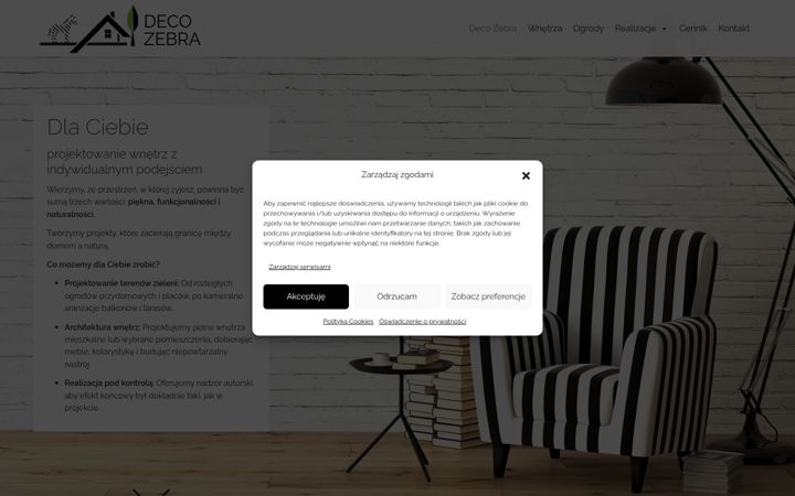Screenshot von deco-zebra.pl