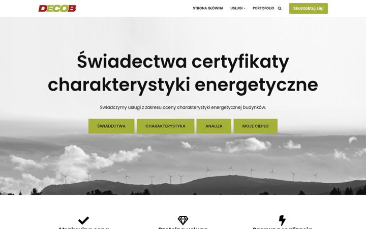 Skjámynd af decob.pl