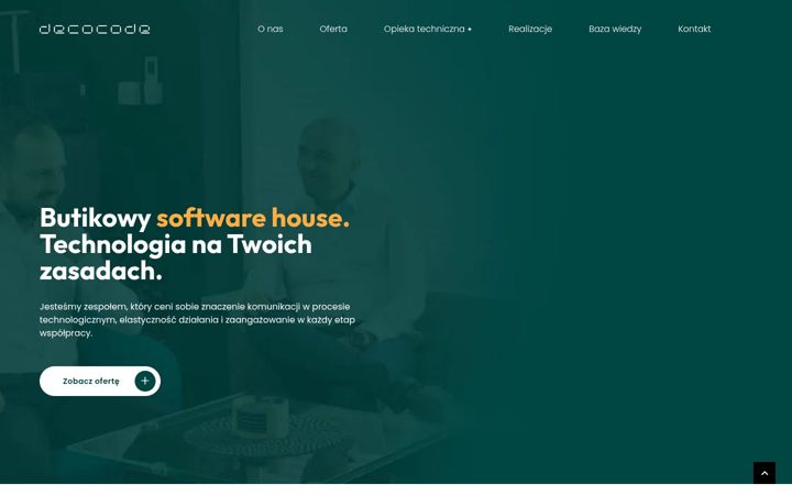 Skjámynd af decocode.pl