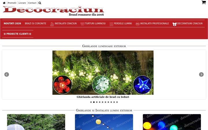 Screenshot of decocraciun.ro