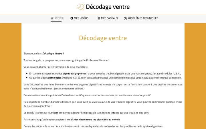 Zrzut ekranu decodage-ventre.fr