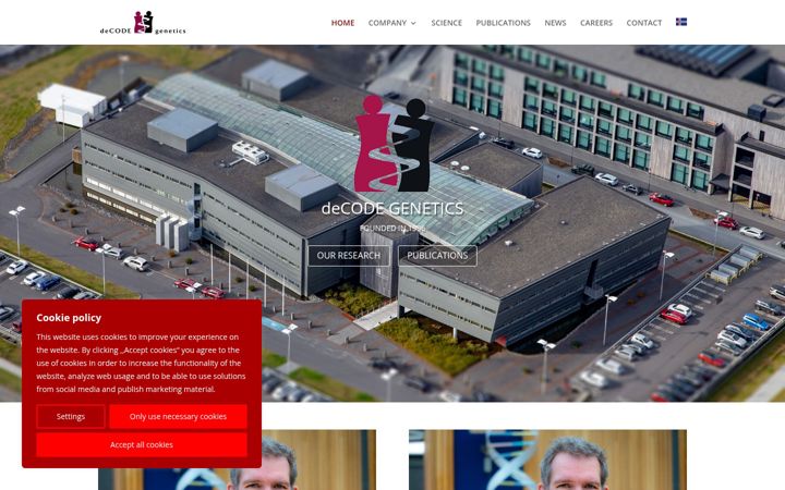 Screenshot of decode.com