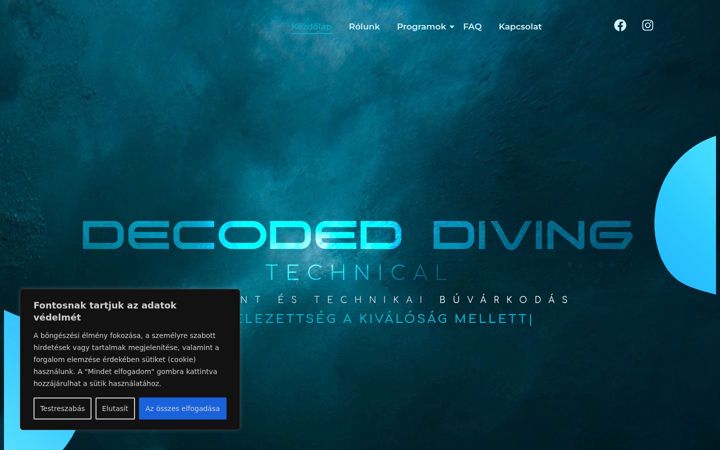 Screenshot von decodeddiving.hu