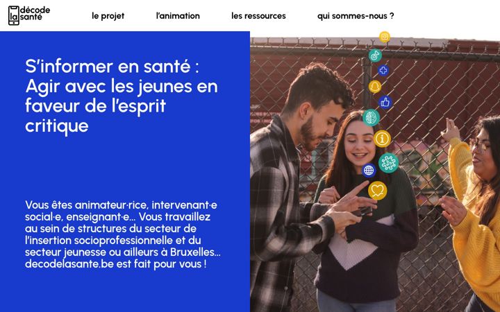 Screenshot of decodelasante.be