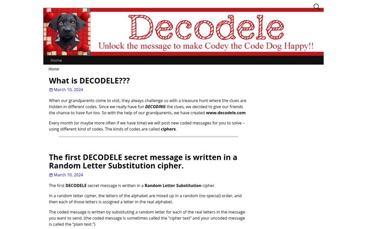 Screenshot of decodele.com