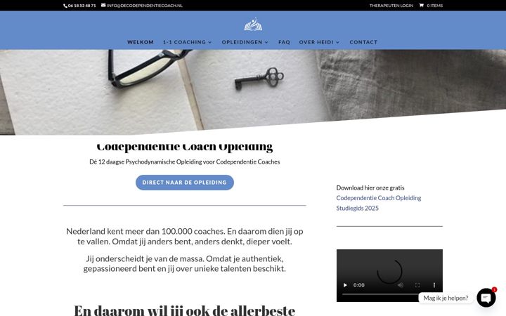 Screenshot of decodependentiecoach.nl