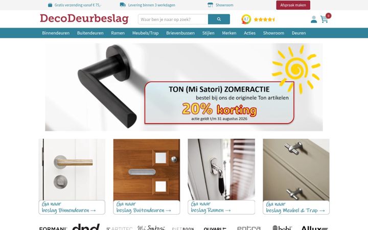 Screenshot of decodeurbeslag.nl