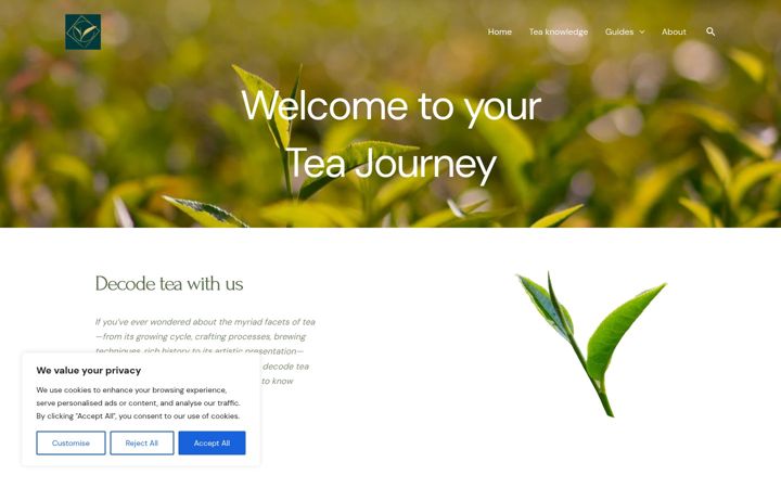 Screenshot of decodingtea.com