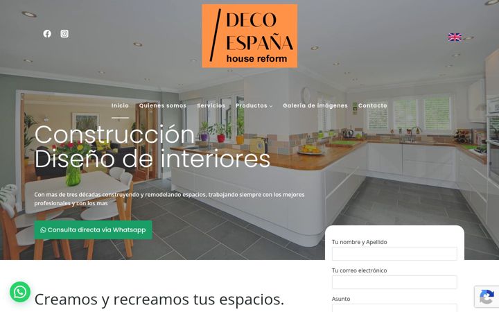 Snímek obrazovky decoespana.es