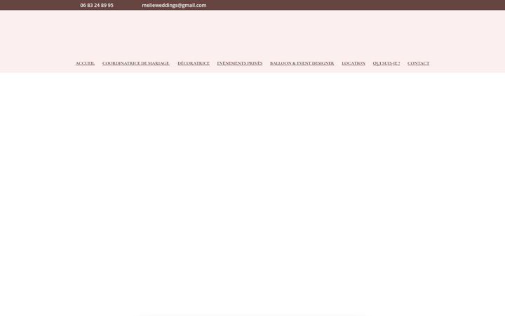 Screenshot of decoevent-bymelie.com