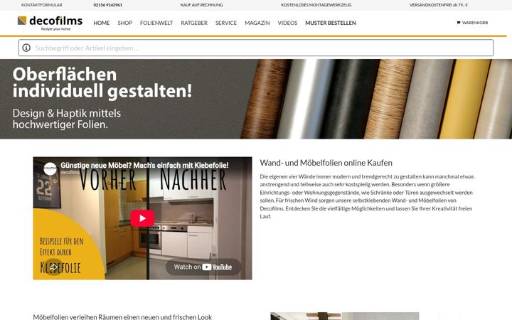 Screenshot of decofilms.de