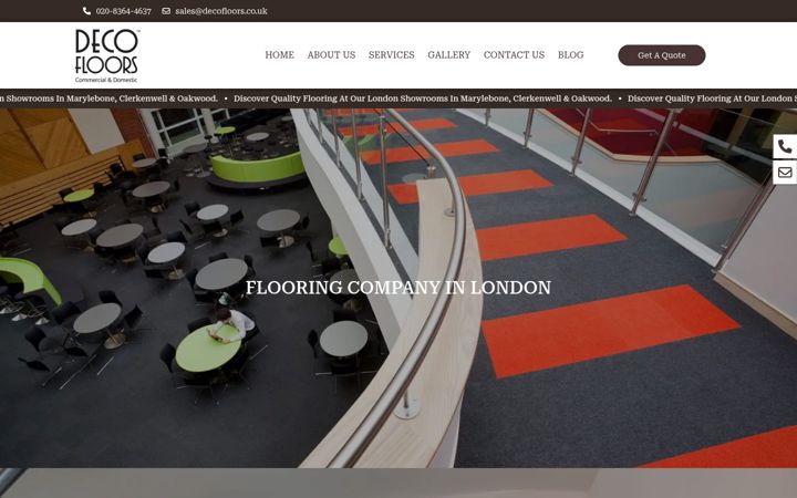 Screenshot of decofloors.co.uk