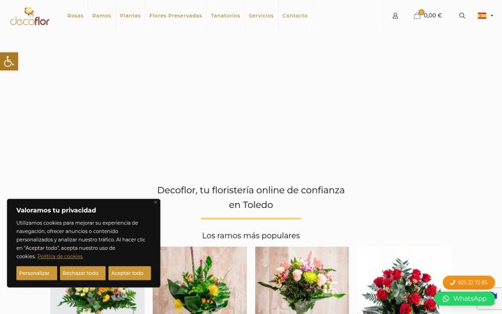 Screenshot of decoflortoledo.com