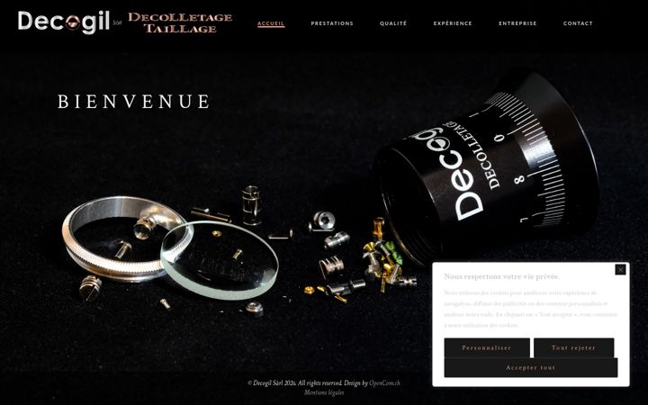 Screenshot of decogil.ch