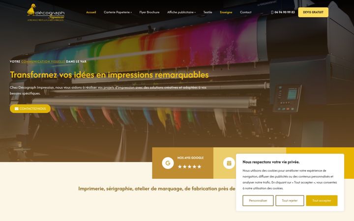 Screenshot of decograph-enseignes.com