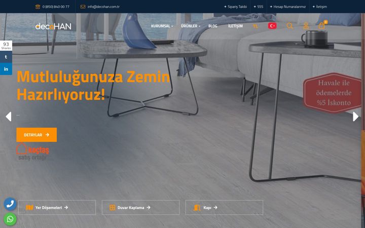 Snímek obrazovky decohan.com.tr