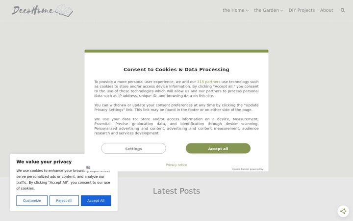Screenshot of decohomediary.com