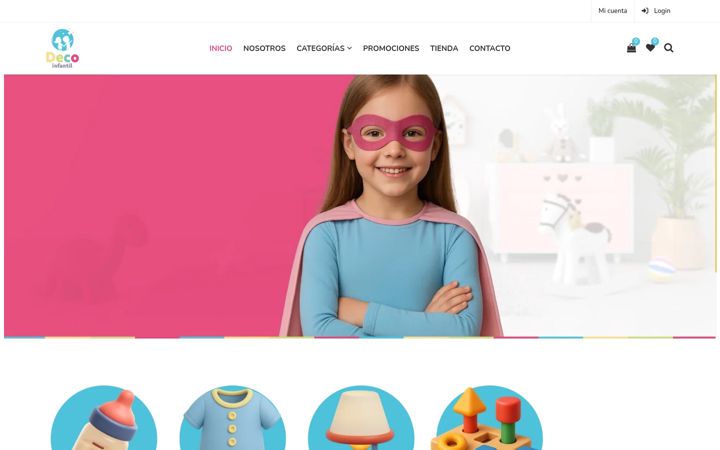 Capture d'écran de decoinfantil.com.co