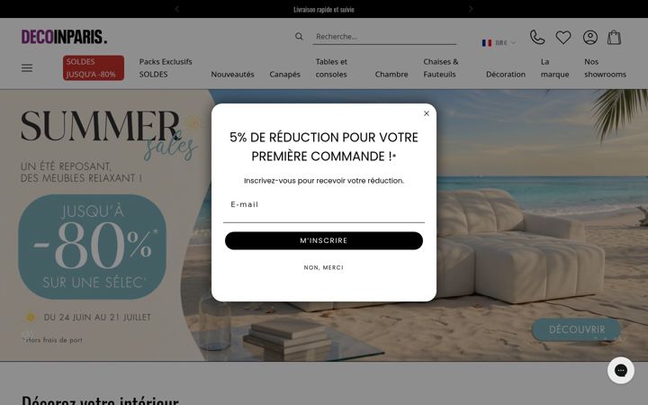 Screenshot of decoinparis.com