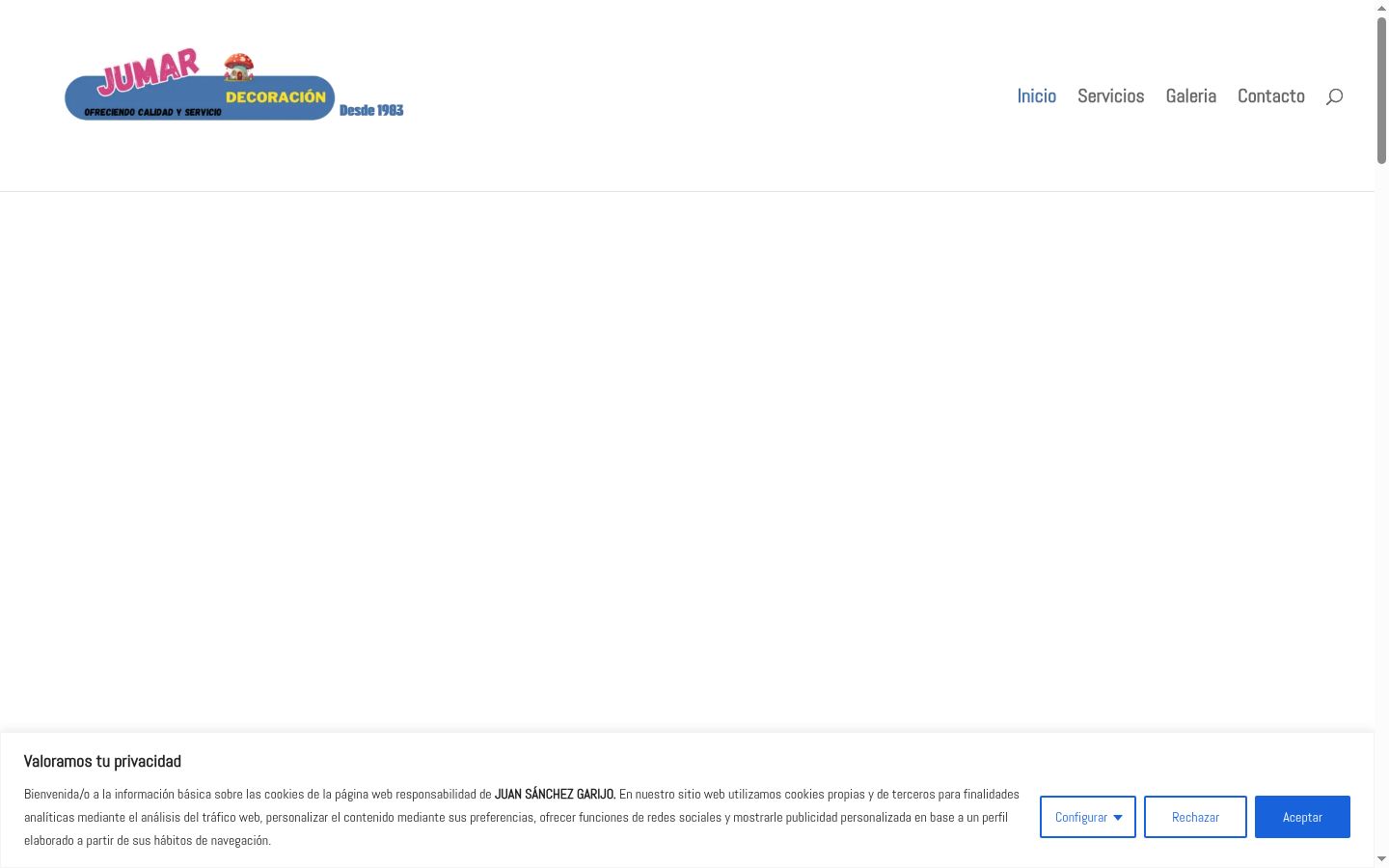 Screenshot van de toestemmingsbanner zoals getoond vóór enige interactie