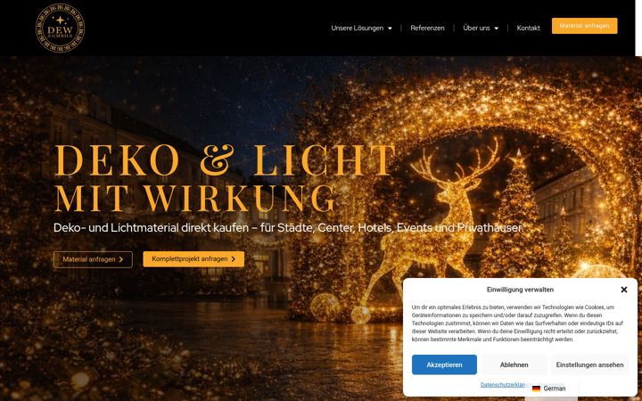 Screenshot of decokonzepte.de