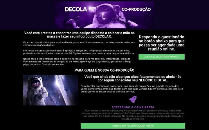 Screenshot stránky decolamarketing.com.br